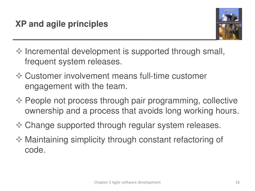 xp and agile principles
