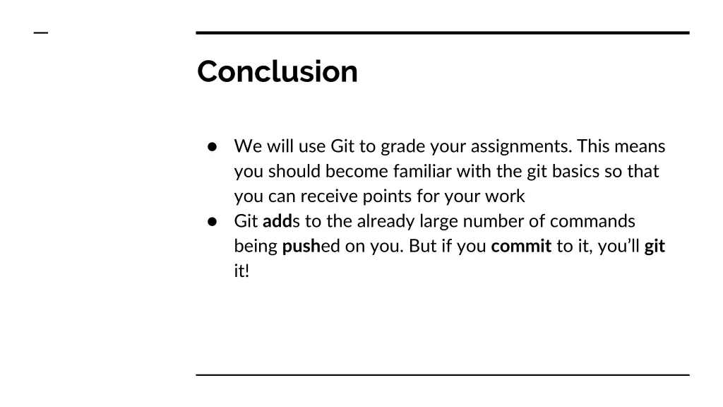 conclusion