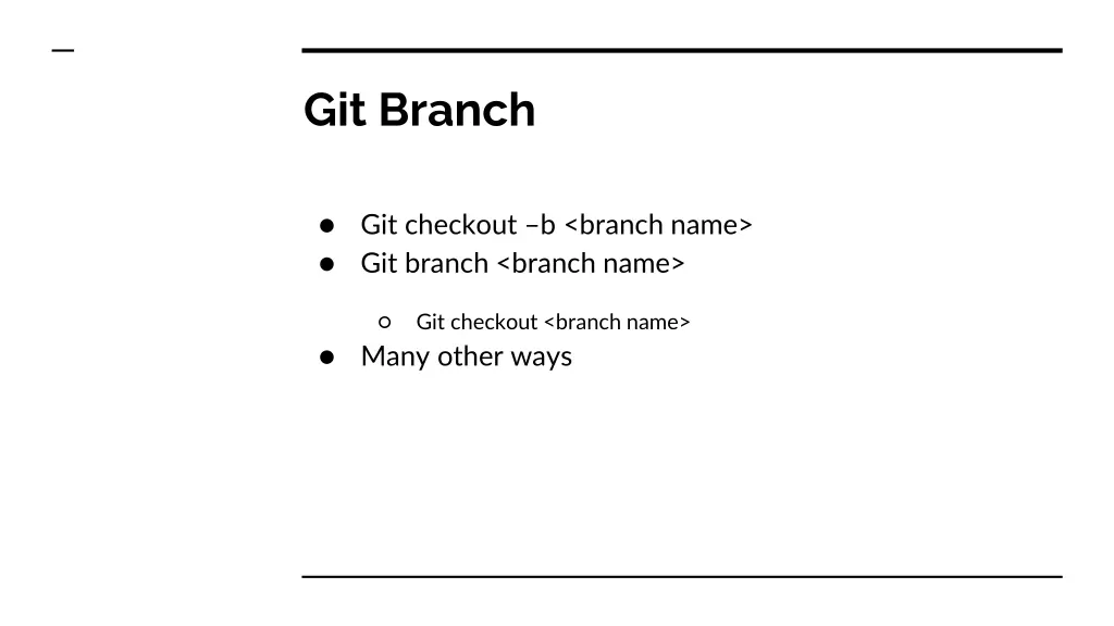 git branch