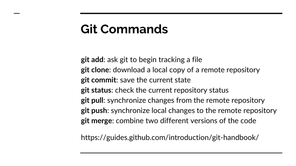 git commands