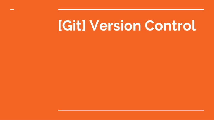 git version control