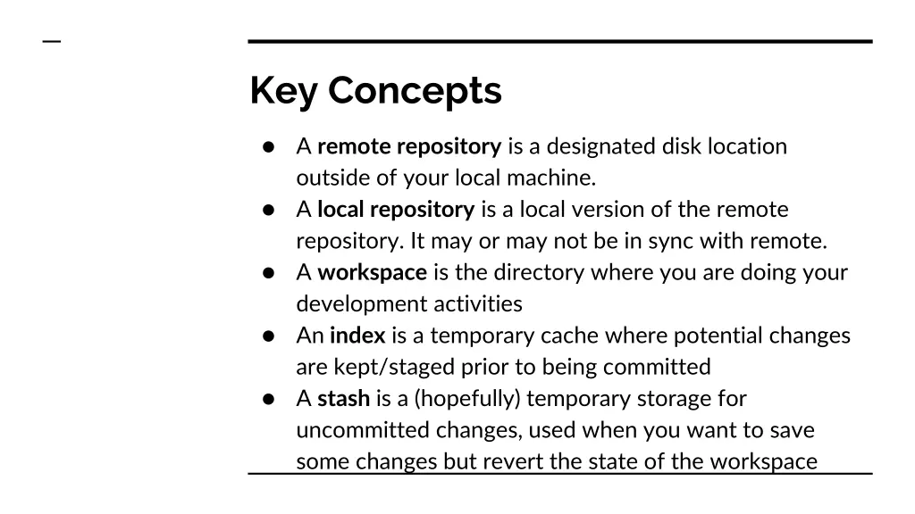 key concepts