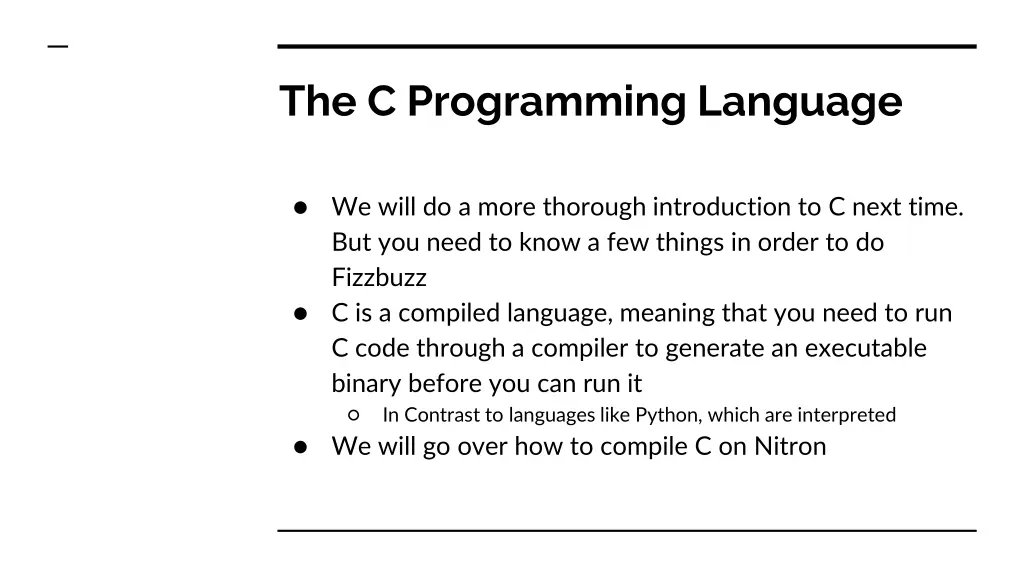 the c programming language
