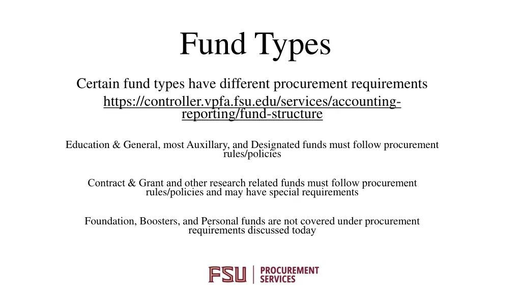 fund types