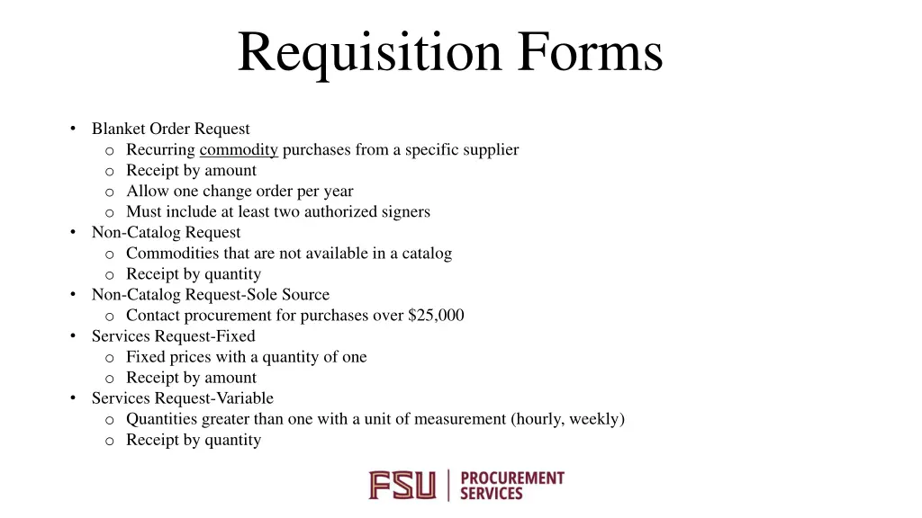 requisition forms