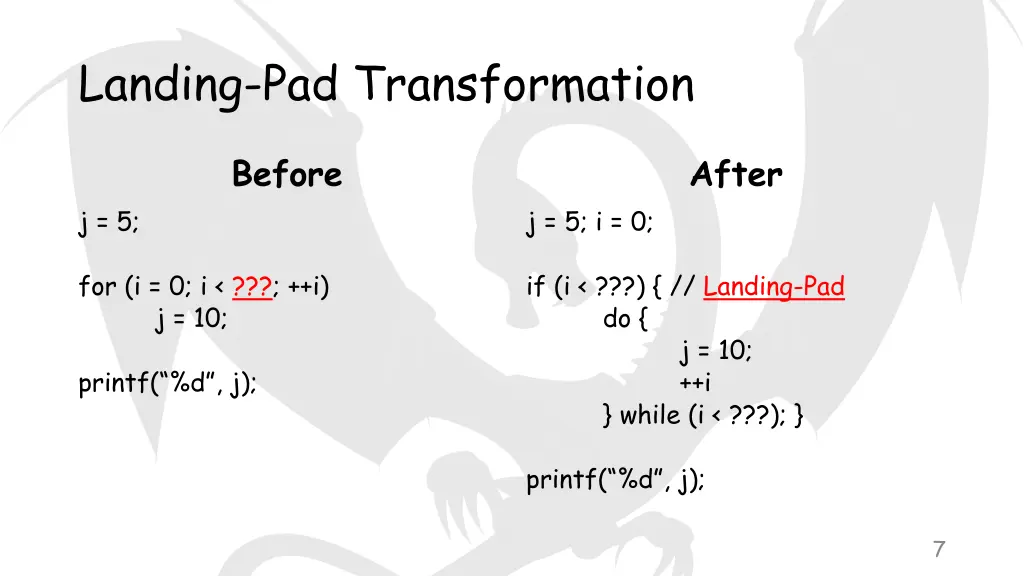 landing pad transformation 1
