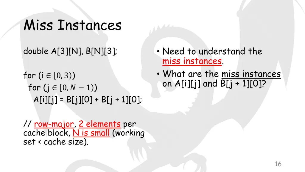 miss instances