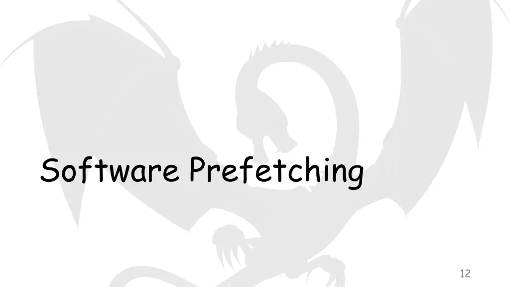 software prefetching