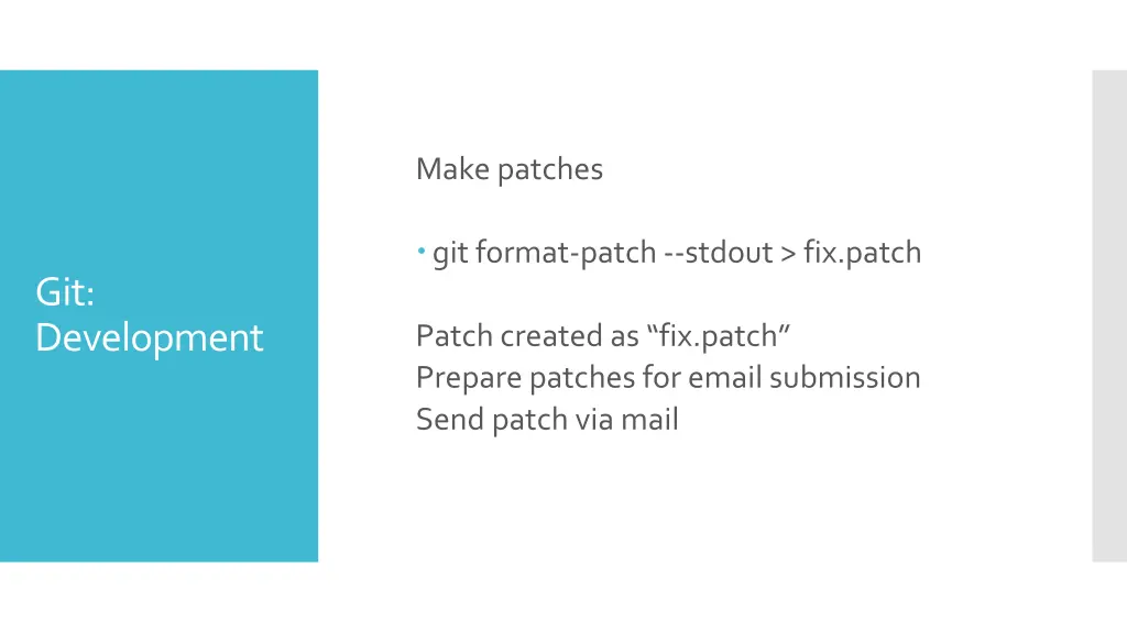 make patches