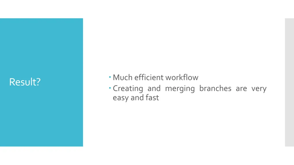 much efficient workflow creating and merging