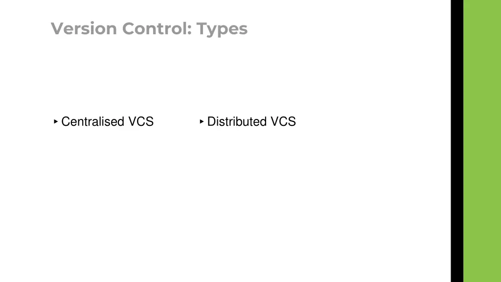 version control types