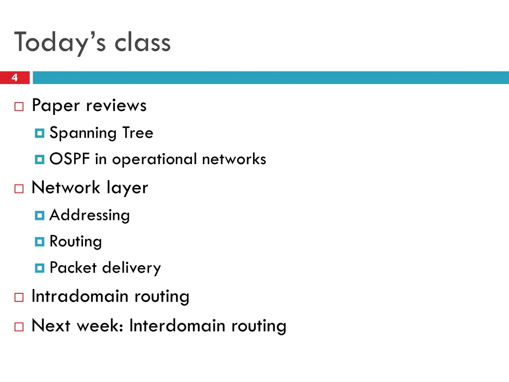 today s class
