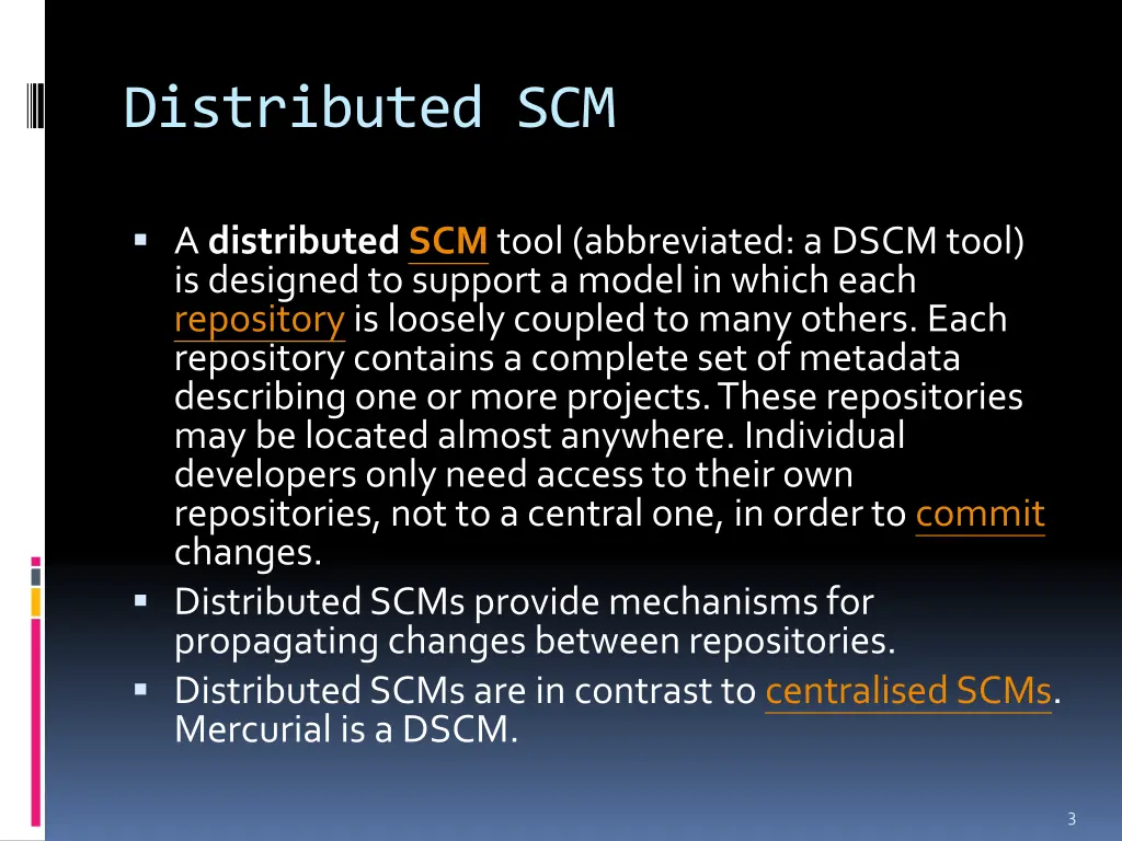 distributed scm