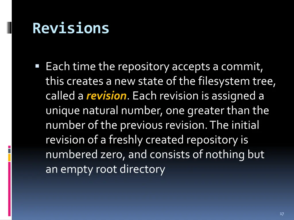 revisions
