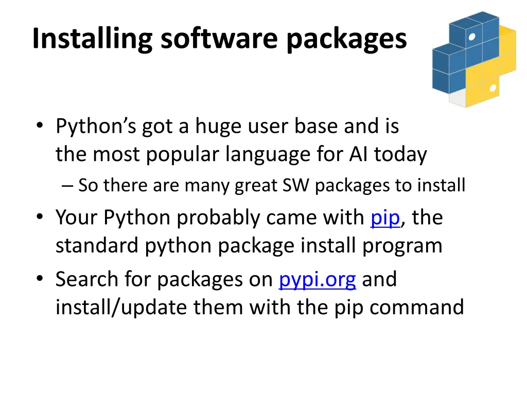 installing software packages