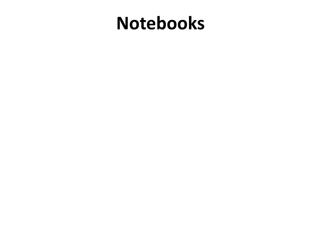 notebooks