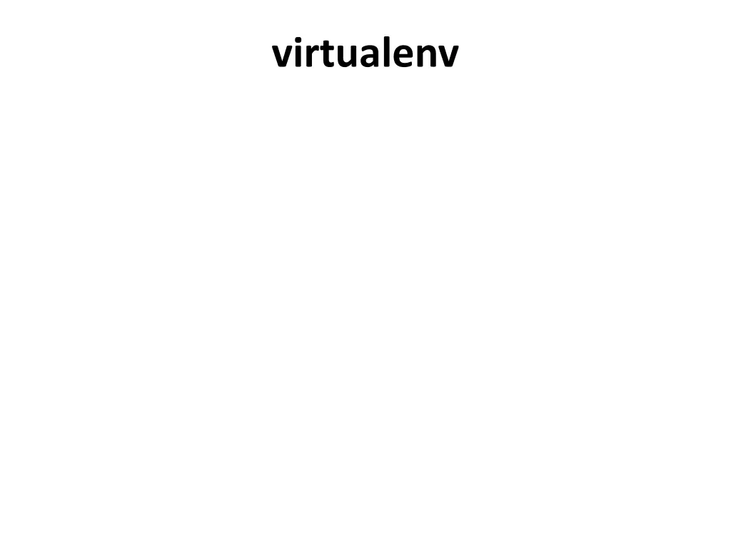 virtualenv