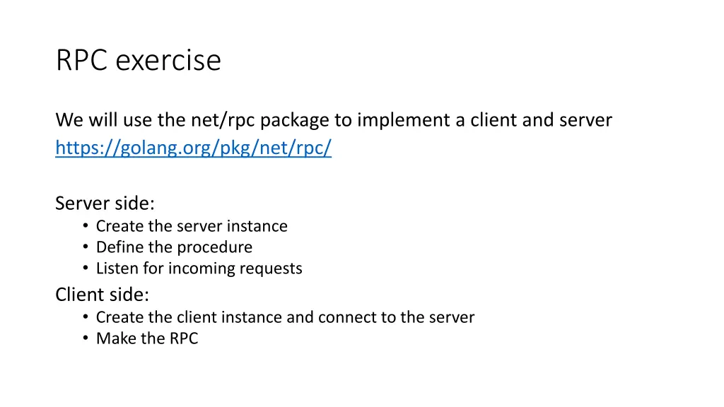 rpc exercise