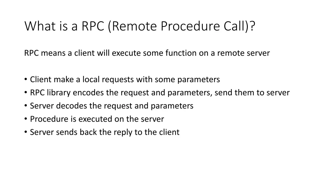 what is a rpc remote procedure call
