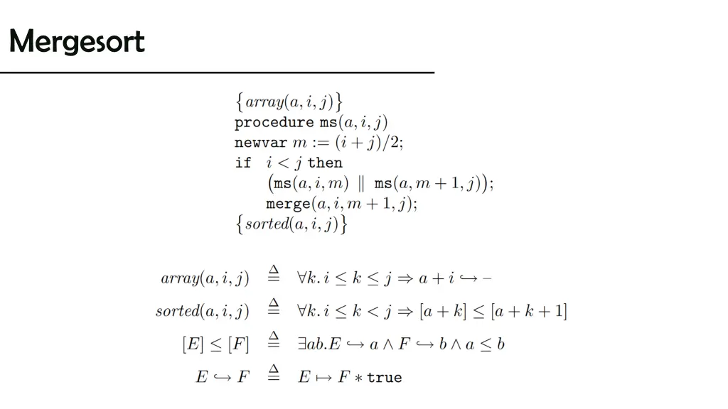 mergesort
