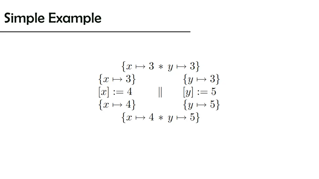 simple example