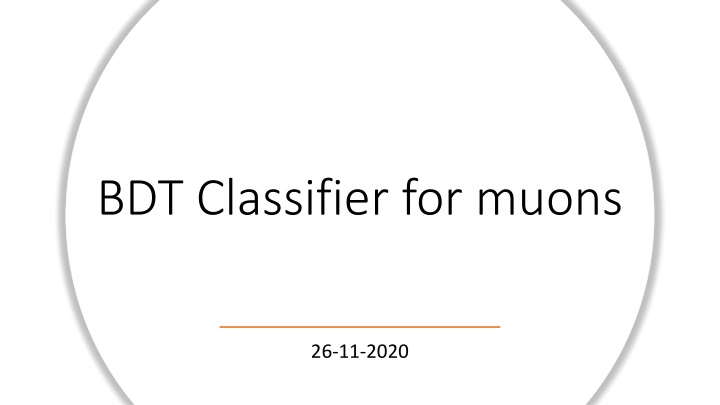bdt classifier for muons