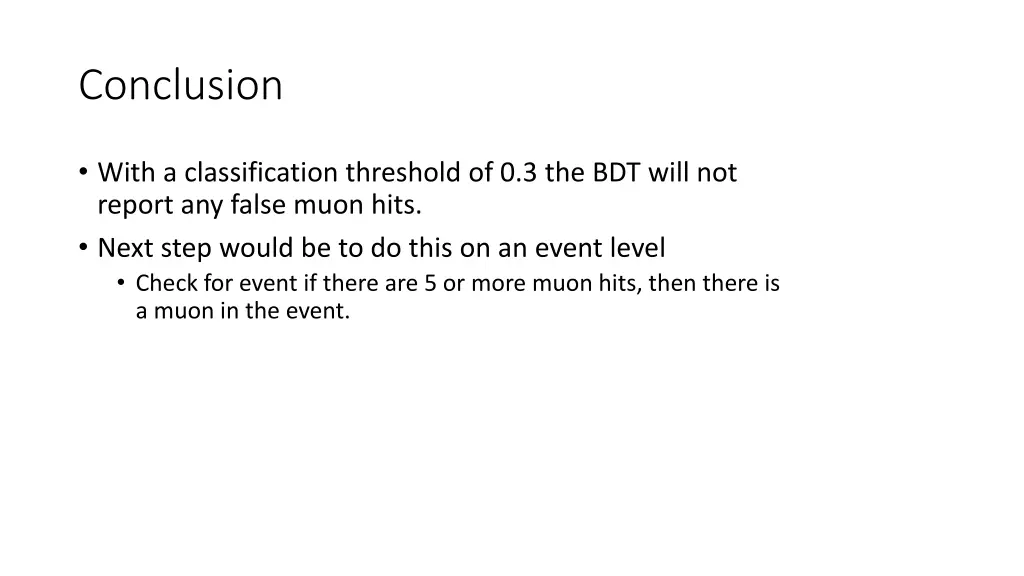 conclusion