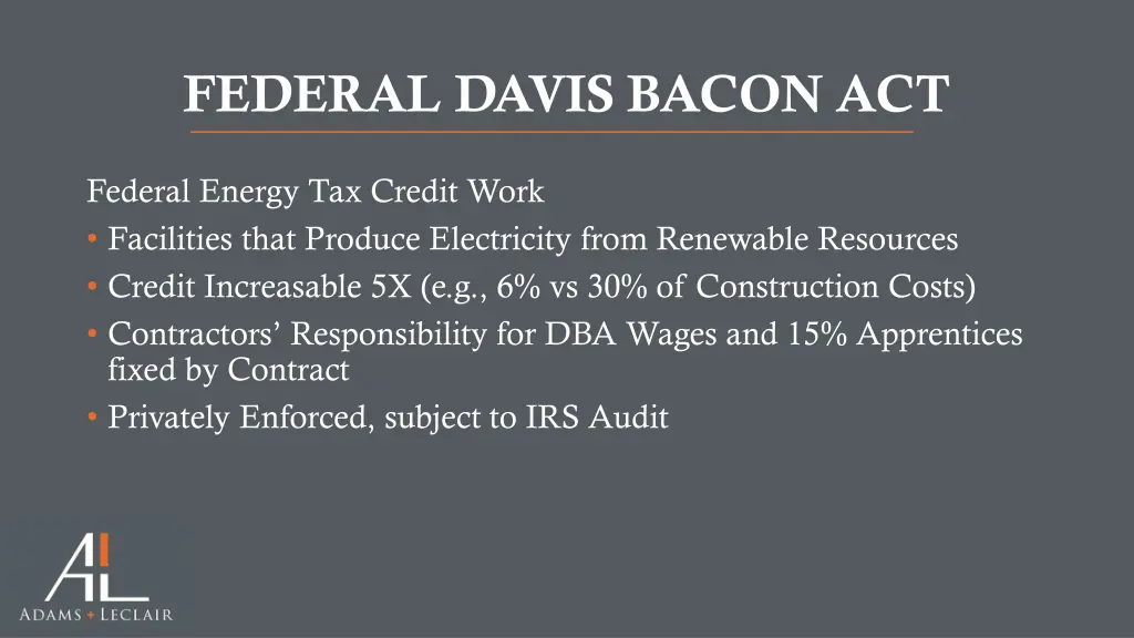 federal davis bacon act 2