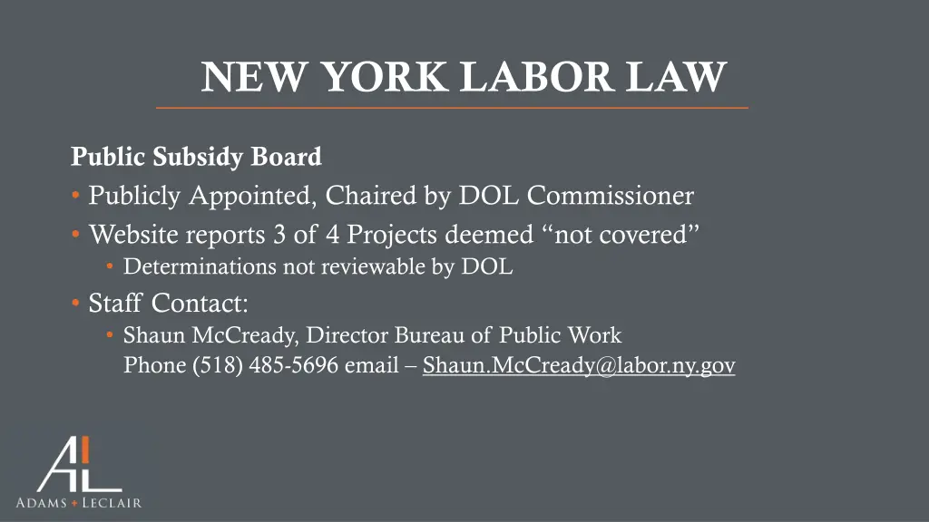 new york labor law 15