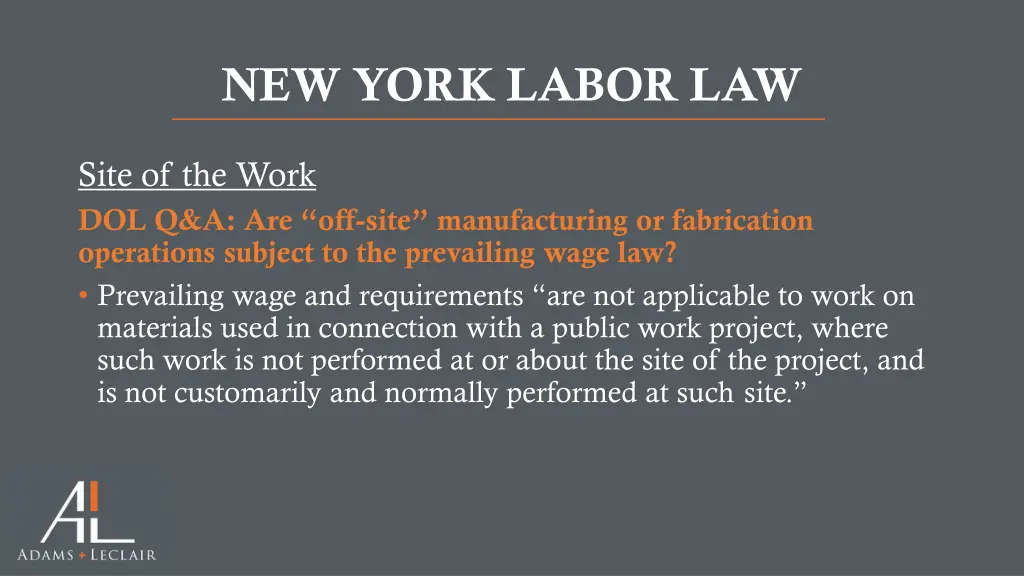 new york labor law 2