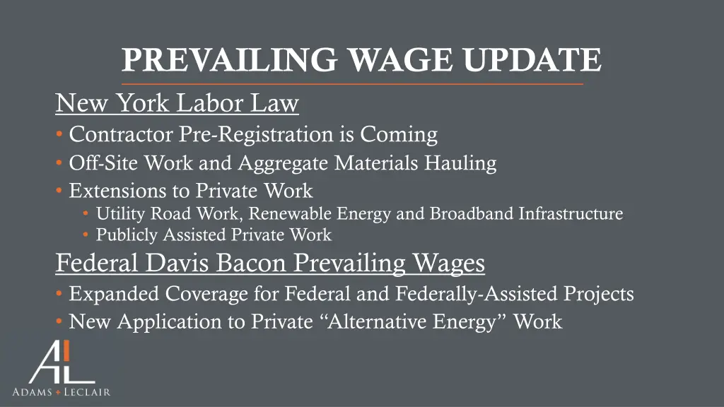 prevailing wage update new york labor