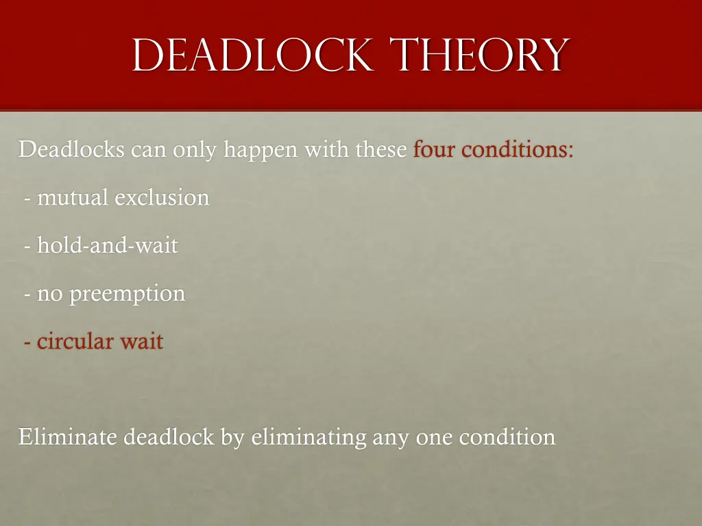 deadlock theory 3