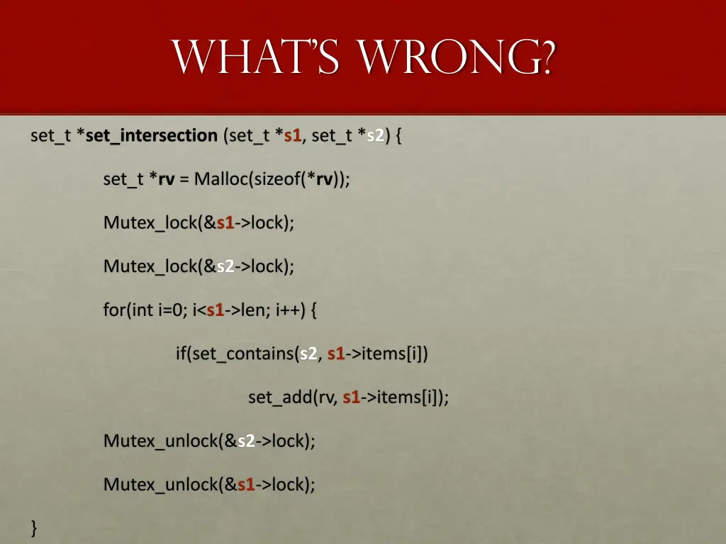 what s wrong
