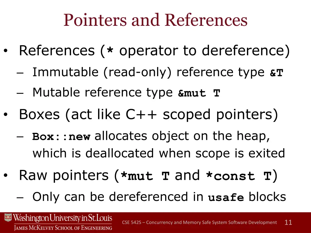 pointers and references