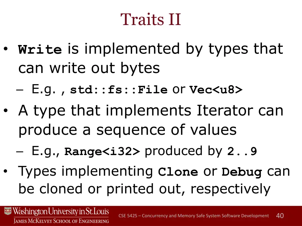traits ii