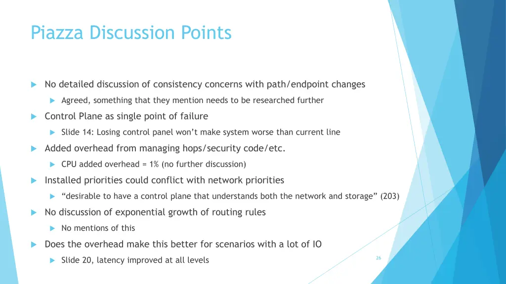 piazza discussion points