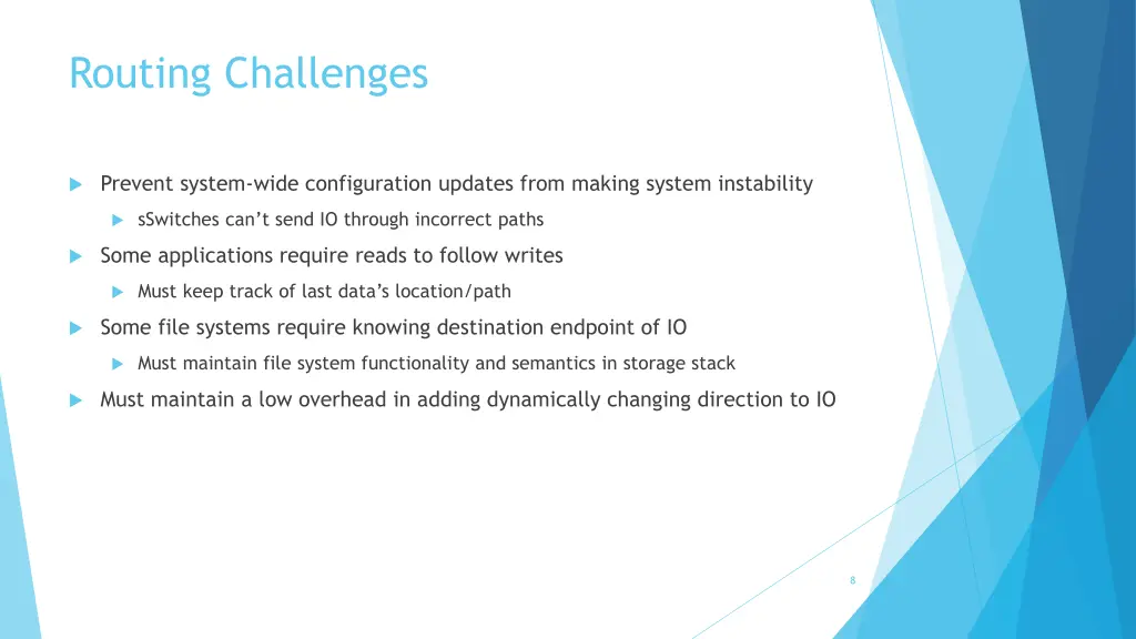 routing challenges