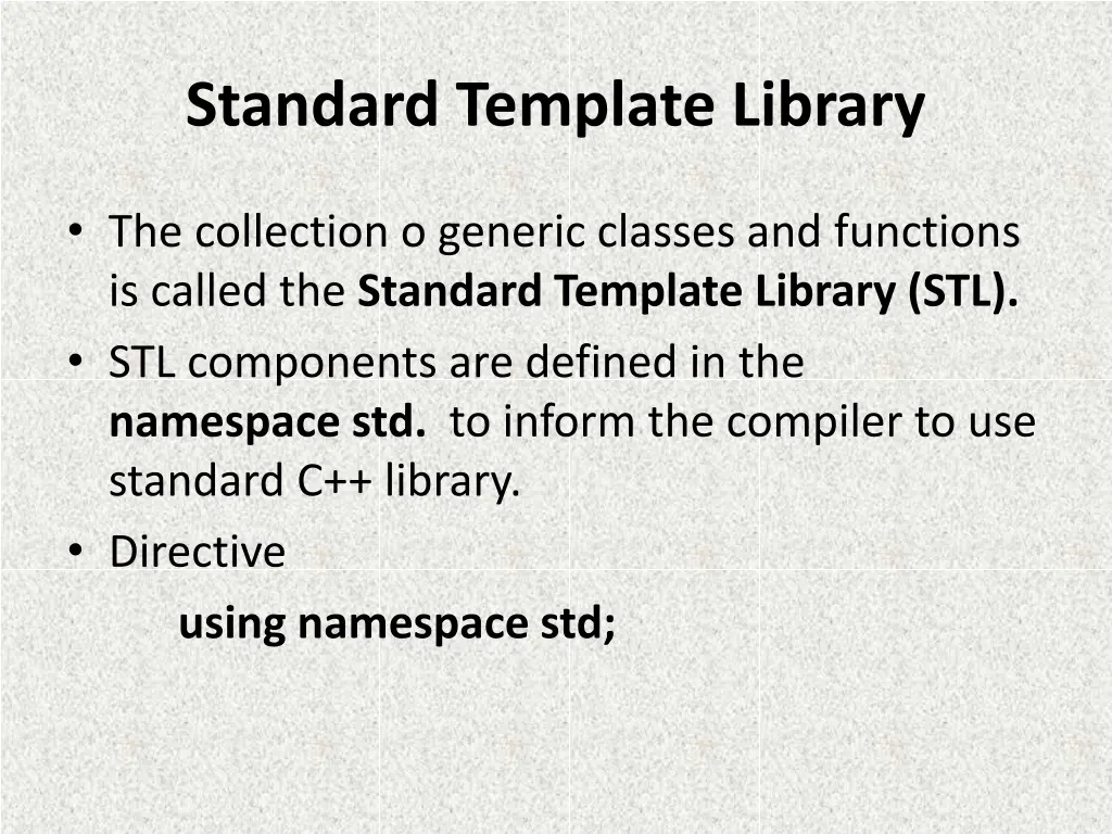 standard template library 1