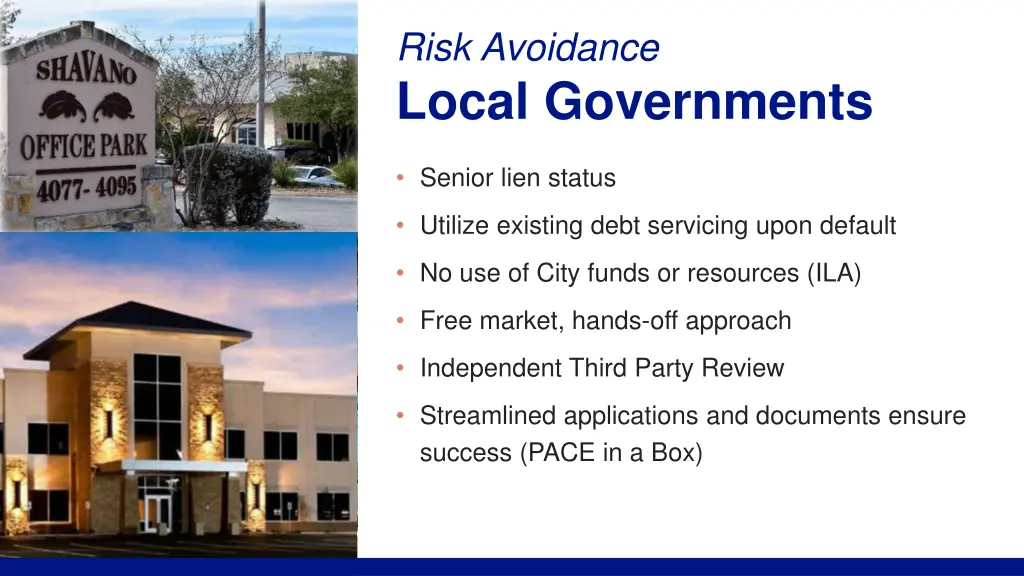 risk avoidance local governments