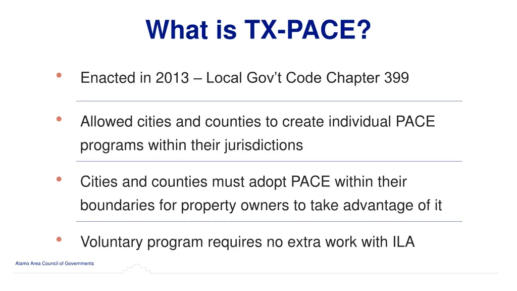 what is tx pace 1