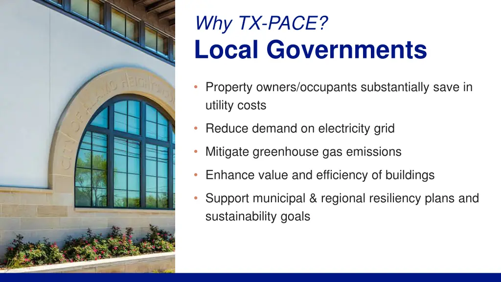 why tx pace local governments