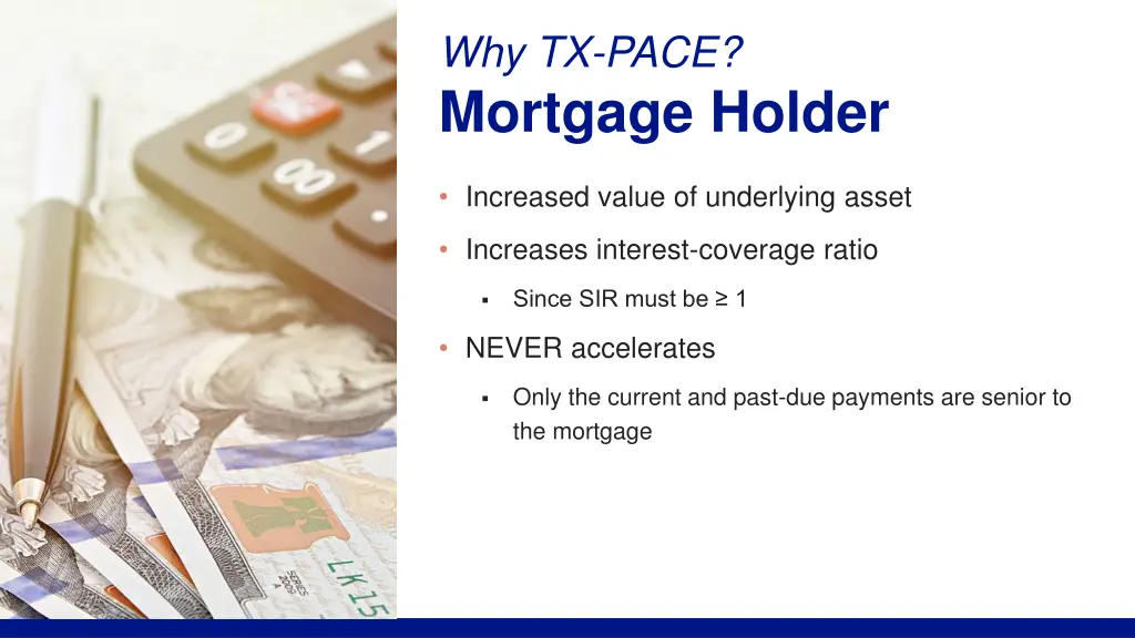 why tx pace mortgage holder