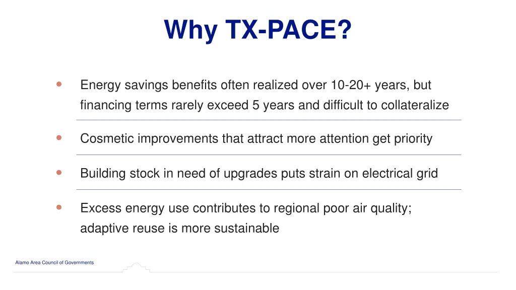 why tx pace