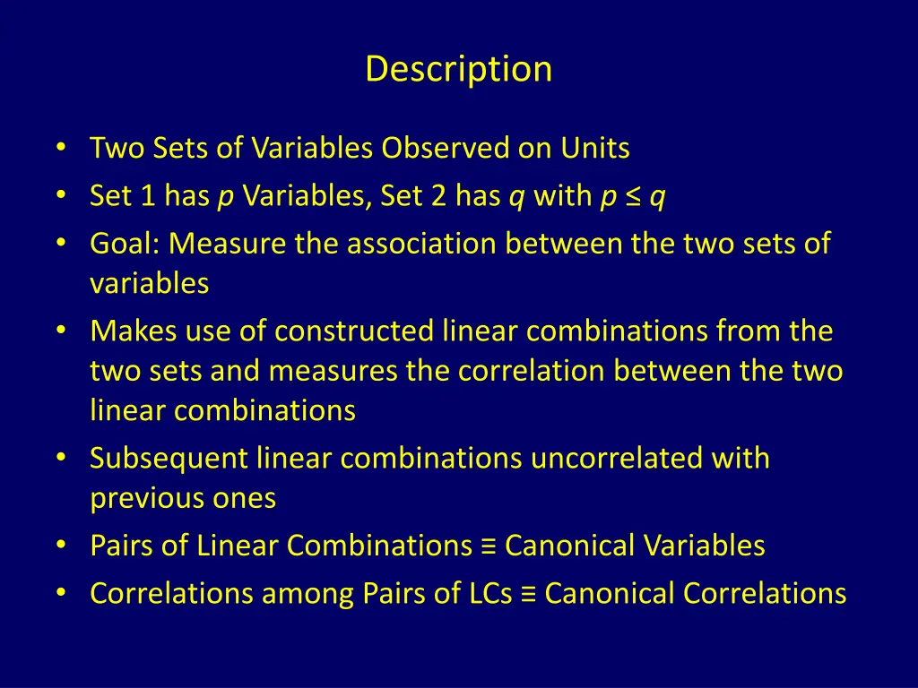description