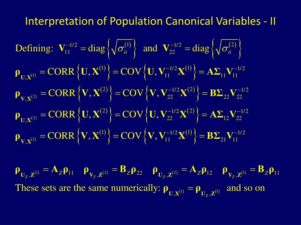 interpretation of population canonical variables