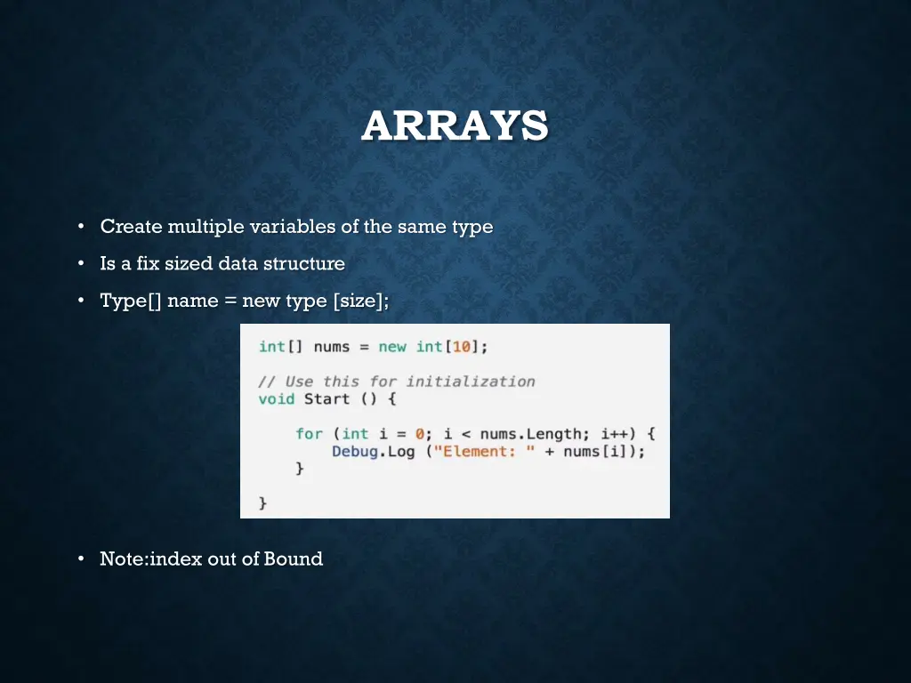 arrays
