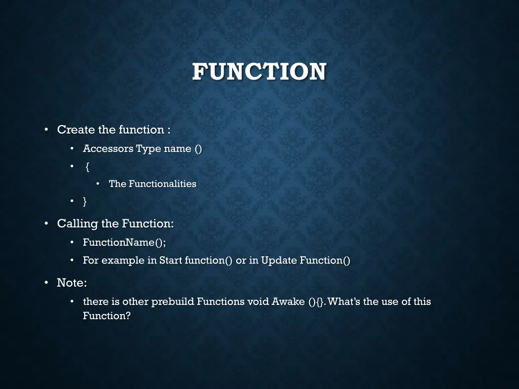 function