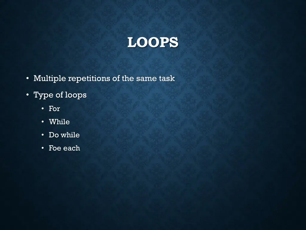 loops
