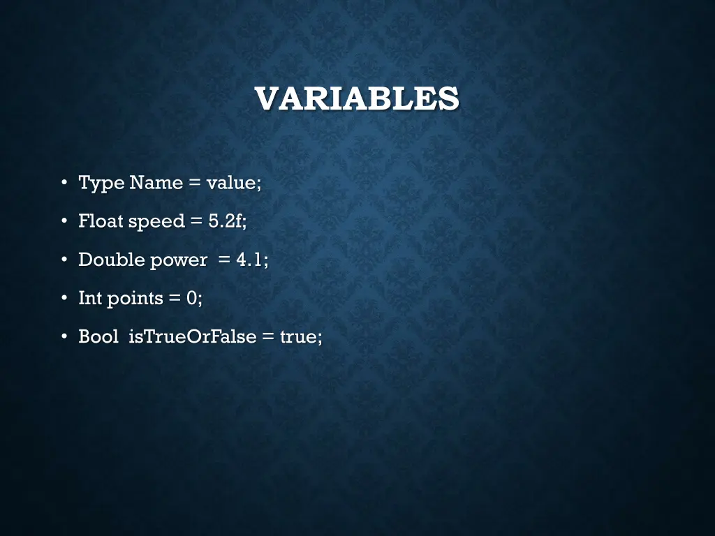 variables