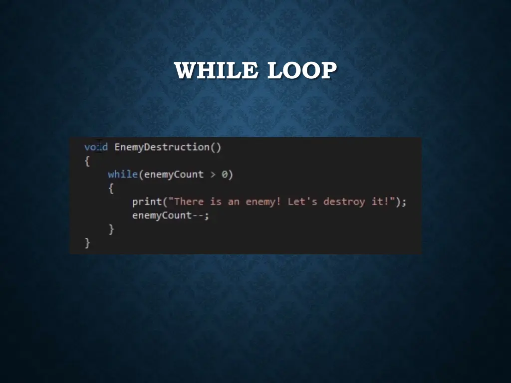 while loop 1